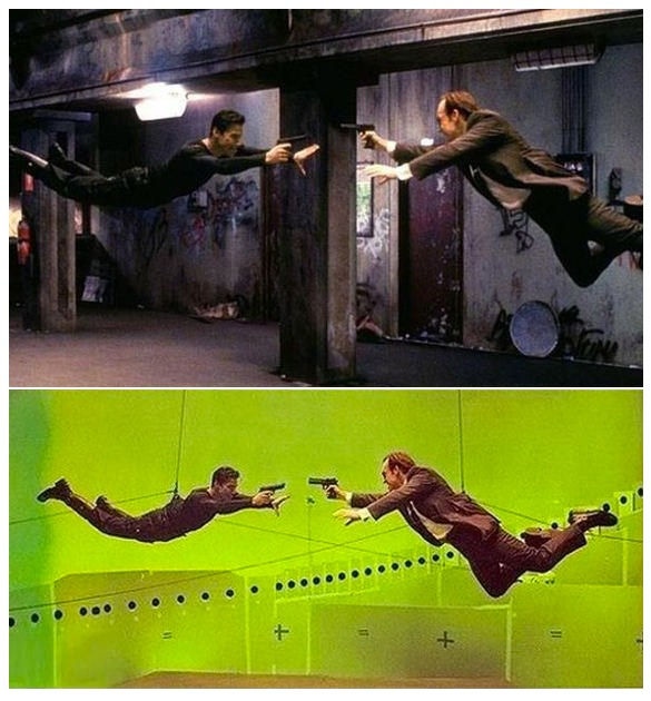 Imagens geradas por computador (CGI) em The Matrix (1999)