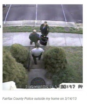 O jornalista investigativo Brian Krebs é confrontado pela polícia em resposta a um ataque de swatting na sua casa, via Krebs on Security