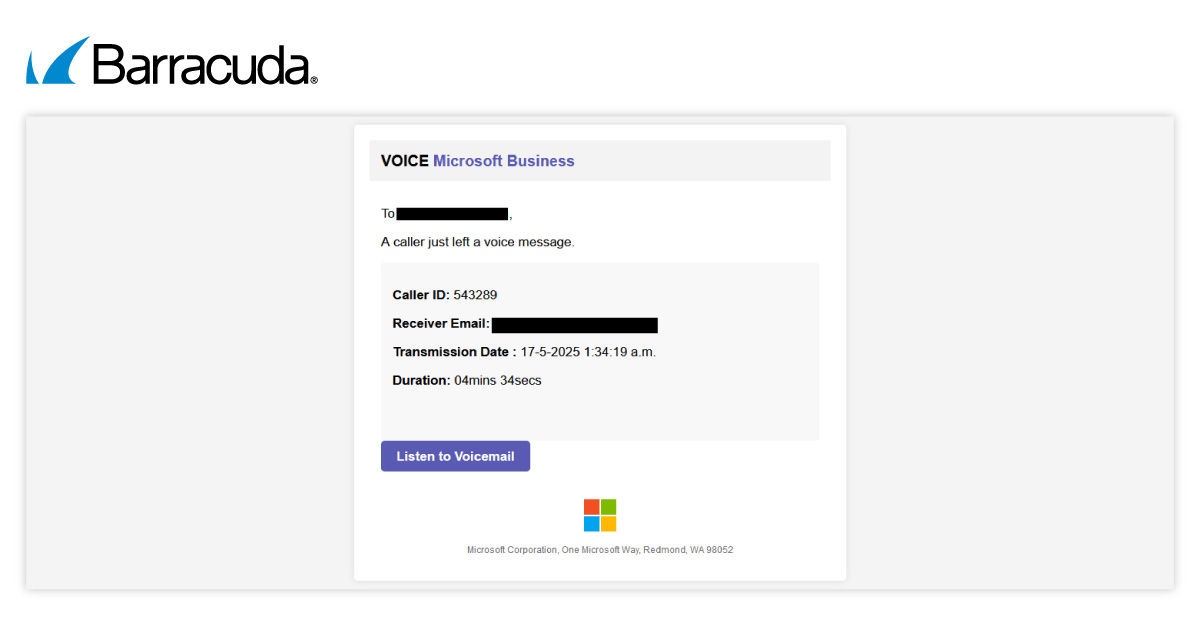 Exemplo de um e-mail de phishing utilizando URLs ocultos