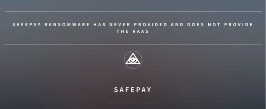 Site de vazamento de dados SafePay, via DCSO 
