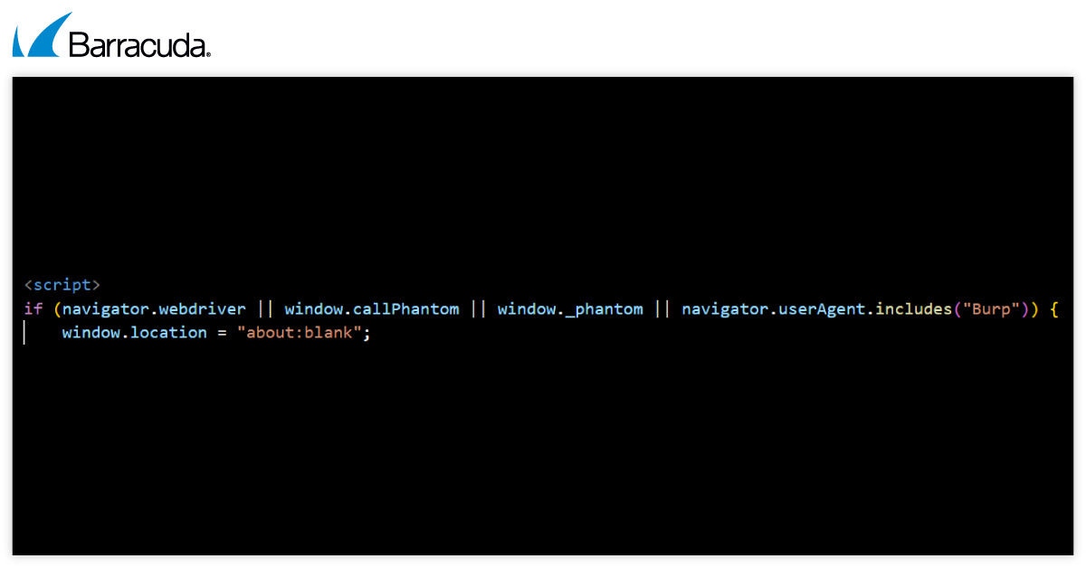 Tycoon 2FA a detetar scripts de segurança automatizados